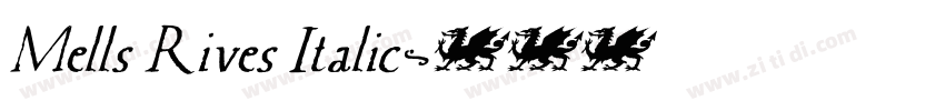 Mells Rives Italic字体转换
